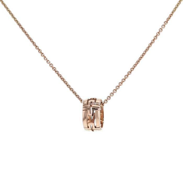 [OrnoraJewelry]PARENTESI NECKLACE PINK GOLD