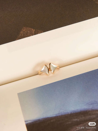 [OrnoraJewelry]BVLGARI Double Fan Open-Faced Ring