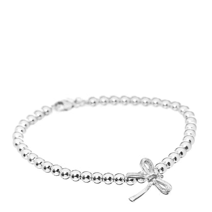 [Ornora Jewelry]STERLING SILVER BOW BEAD BRACELET