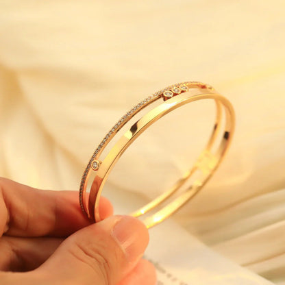 [OrnoraJewelry]Move Romane Diamond Bangle Bracelet