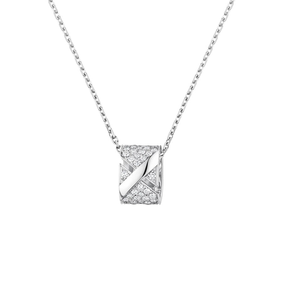 [OrnoraJewelry]LIENS EVIDENCE DIAMOND PAVED NECKLACE