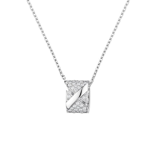 [OrnoraJewelry]LIENS EVIDENCE DIAMOND PAVED NECKLACE