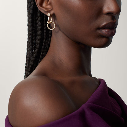 [OrnoraJewelry]JUSTE FULL DIAMOND DOUBLE EARRINGS