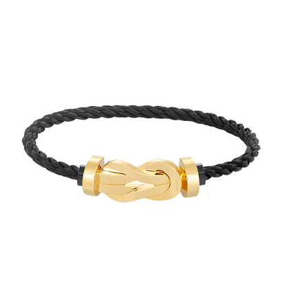 [OrnoraJewelry]CHANCE LARGE 8 FIGURE BUCKLE NO DIAMOND BRACELET GOLD