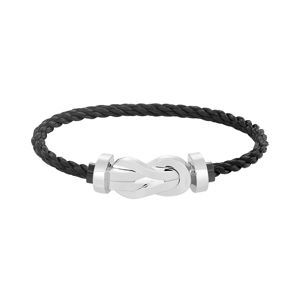 [OrnoraJewelry]CHANCE LARGE 8 FIGURE BUCKLE NO DIAMOND BRACELET SILVER