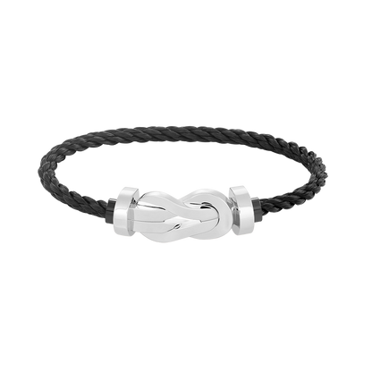 [OrnoraJewelry]CHANCE LARGE 8 FIGURE BUCKLE NO DIAMOND BRACELET SILVER