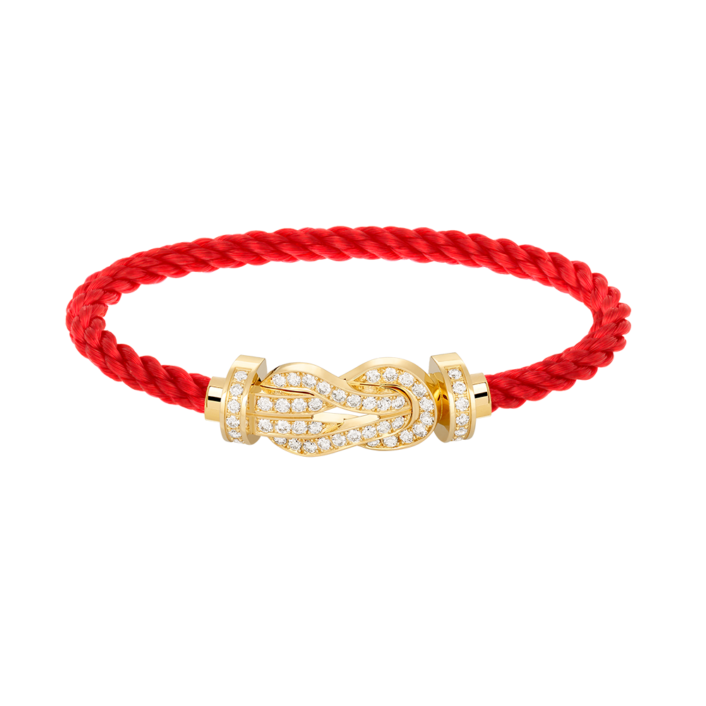 [OrnoraJewelry]CHANCE LARGE 8 FIGURE BUCKLE FULLDIAMOND BRACELET GOLD