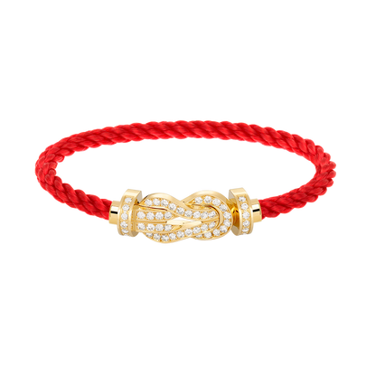 [Ornora Jewelry]CHANCE LARGE 8 FIGURE BUCKLE FULLDIAMOND BRACELET GOLD