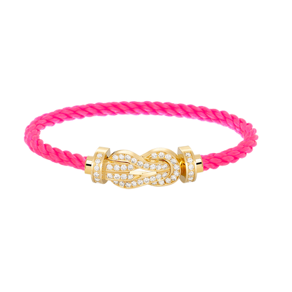 [OrnoraJewelry]CHANCE LARGE 8 FIGURE BUCKLE FULLDIAMOND BRACELET GOLD