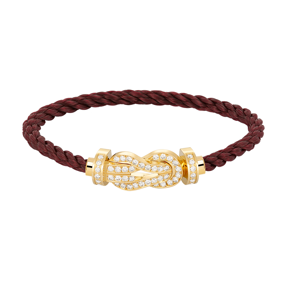 [OrnoraJewelry]CHANCE LARGE 8 FIGURE BUCKLE FULLDIAMOND BRACELET GOLD