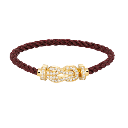 [OrnoraJewelry]CHANCE LARGE 8 FIGURE BUCKLE FULLDIAMOND BRACELET GOLD