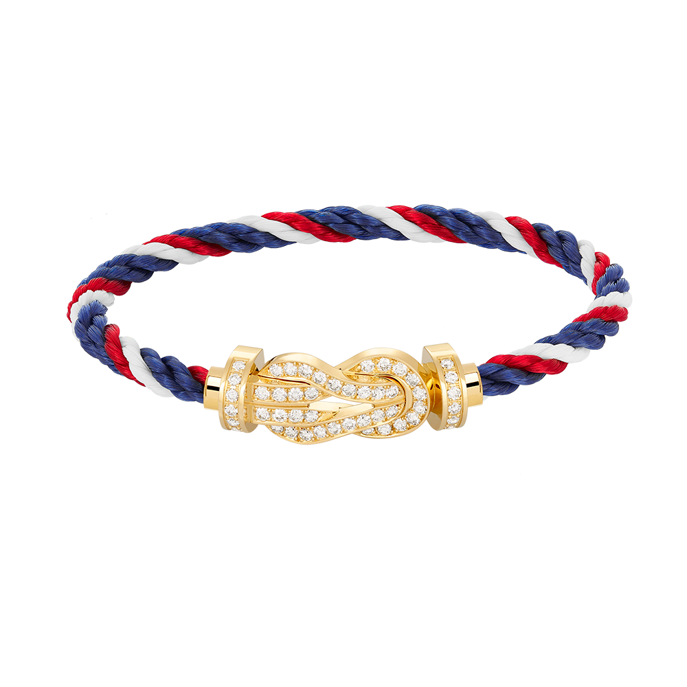 [OrnoraJewelry]CHANCE LARGE 8 FIGURE BUCKLE FULLDIAMOND BRACELET GOLD