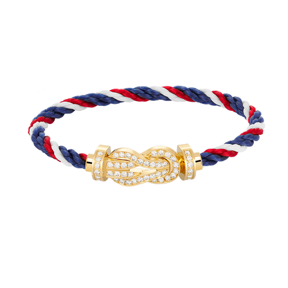 [OrnoraJewelry]CHANCE LARGE 8 FIGURE BUCKLE FULLDIAMOND BRACELET GOLD