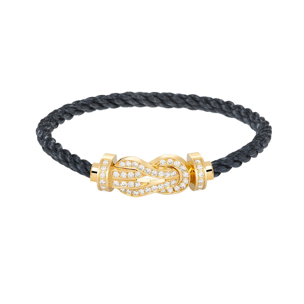 [OrnoraJewelry]CHANCE LARGE 8 FIGURE BUCKLE FULLDIAMOND BRACELET GOLD