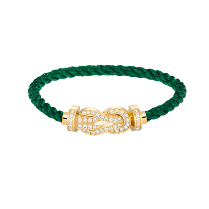[OrnoraJewelry]CHANCE LARGE 8 FIGURE BUCKLE FULLDIAMOND BRACELET GOLD