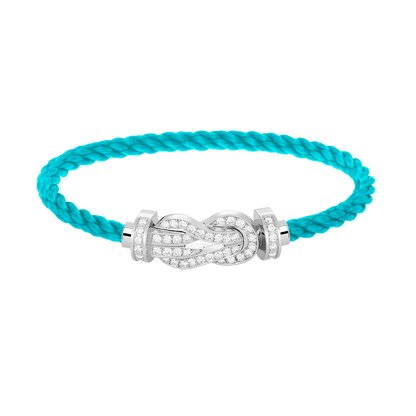 [OrnoraJewelry]CHANCE LARGE 8 FIGURE BUCKLE FULL DIAMOND BRACELET SILVER