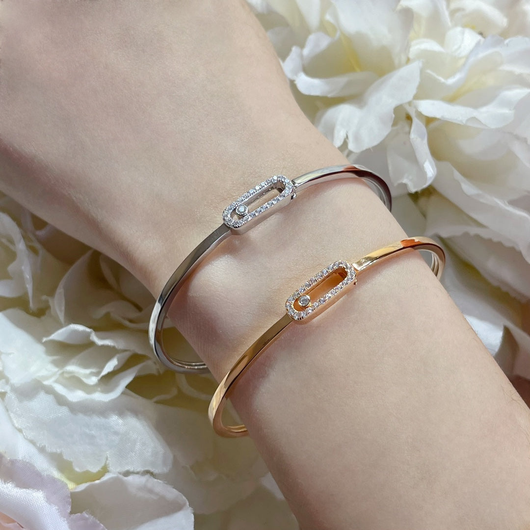 [OrnoraJewelry]Move Uno pavé flex bangle medium