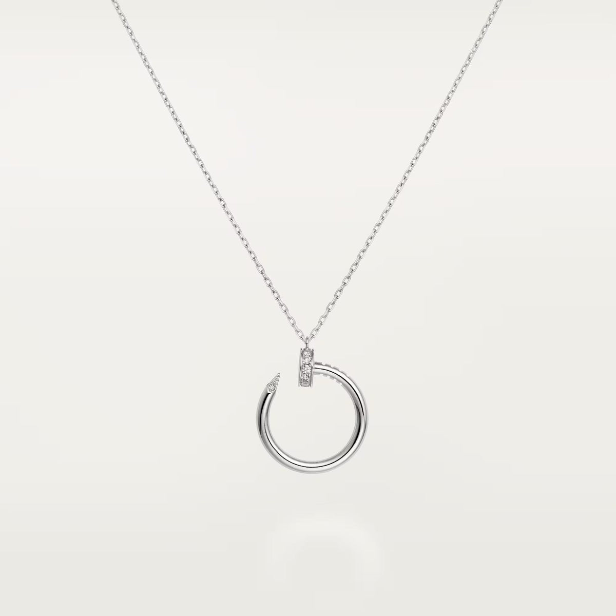 [OrnoraJewelry]JUSTE NECKLACE HALF DIAMOND