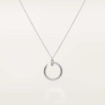 [OrnoraJewelry]JUSTE NECKLACE HALF DIAMOND