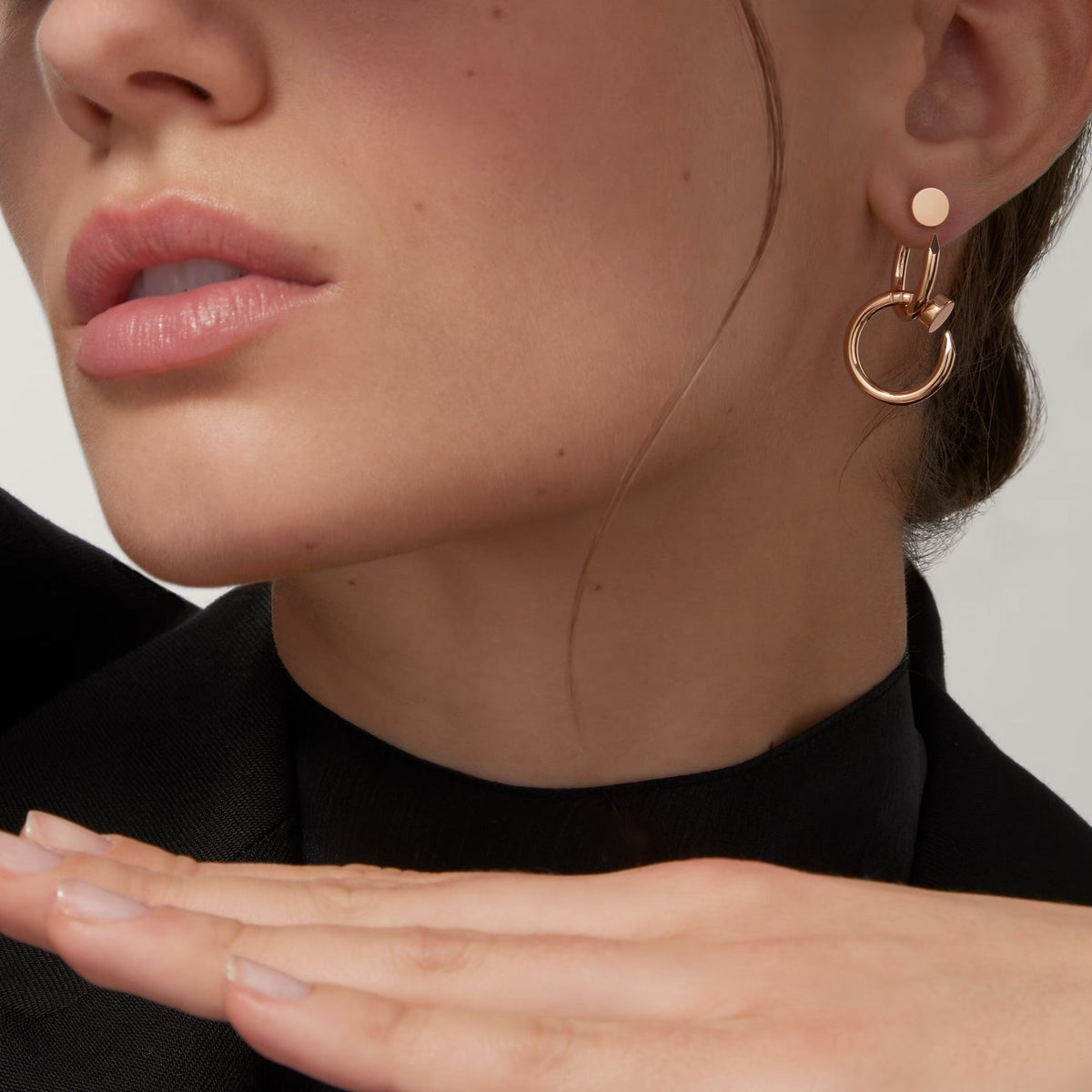 [OrnoraJewelry]JUSTE NO DIAMOND DOUBLE EARRINGS
