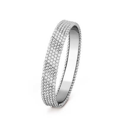 [OrnoraJewelry]  FIVE-ROW DIAMOND BRACELET