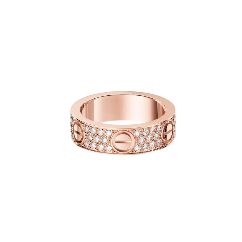 [OrnoraJewelry]LOVE RING 5.5MM DIAMONDS PAVED