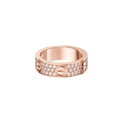 [OrnoraJewelry]LOVE RING 5.5MM DIAMONDS PAVED