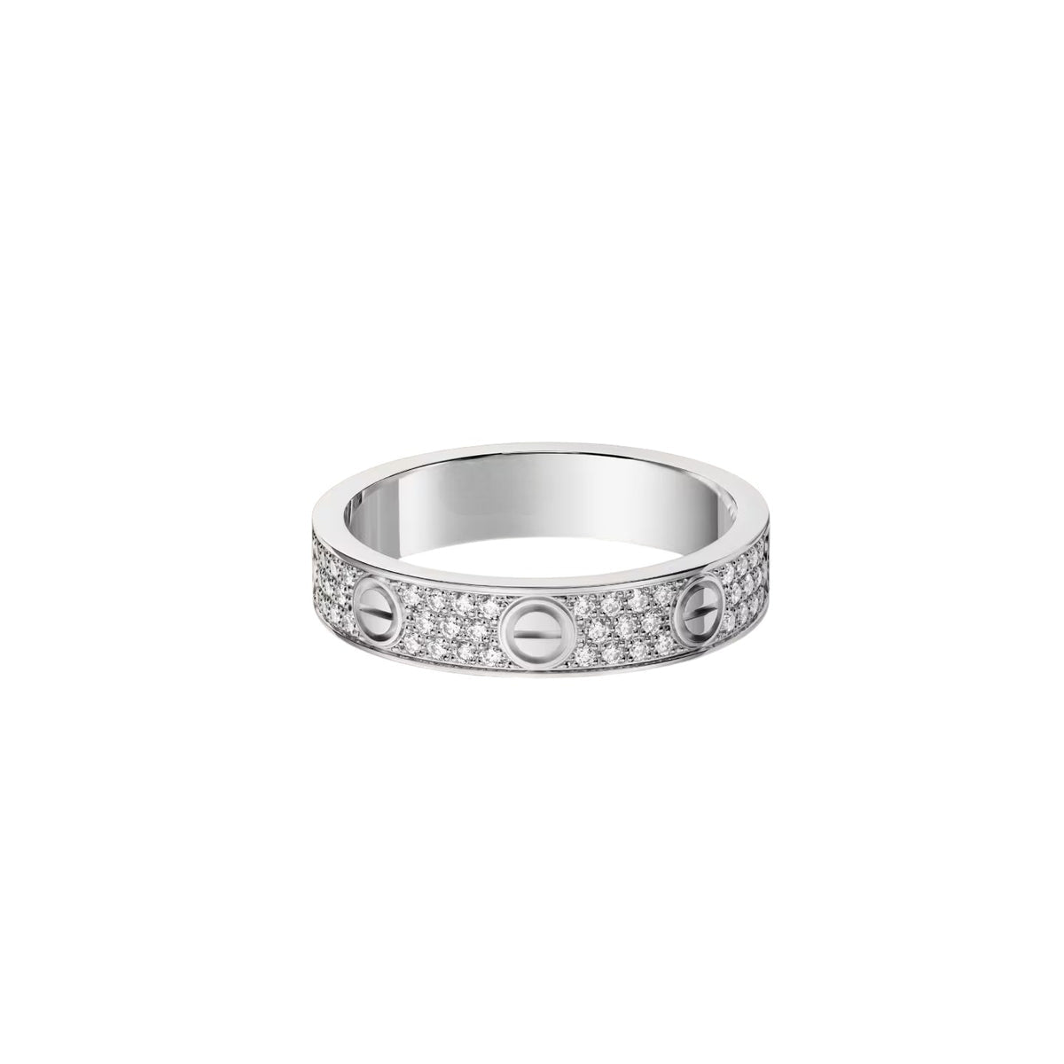 [OrnoraJewelry]LOVE RING 4.0MM DIAMOND PAVED