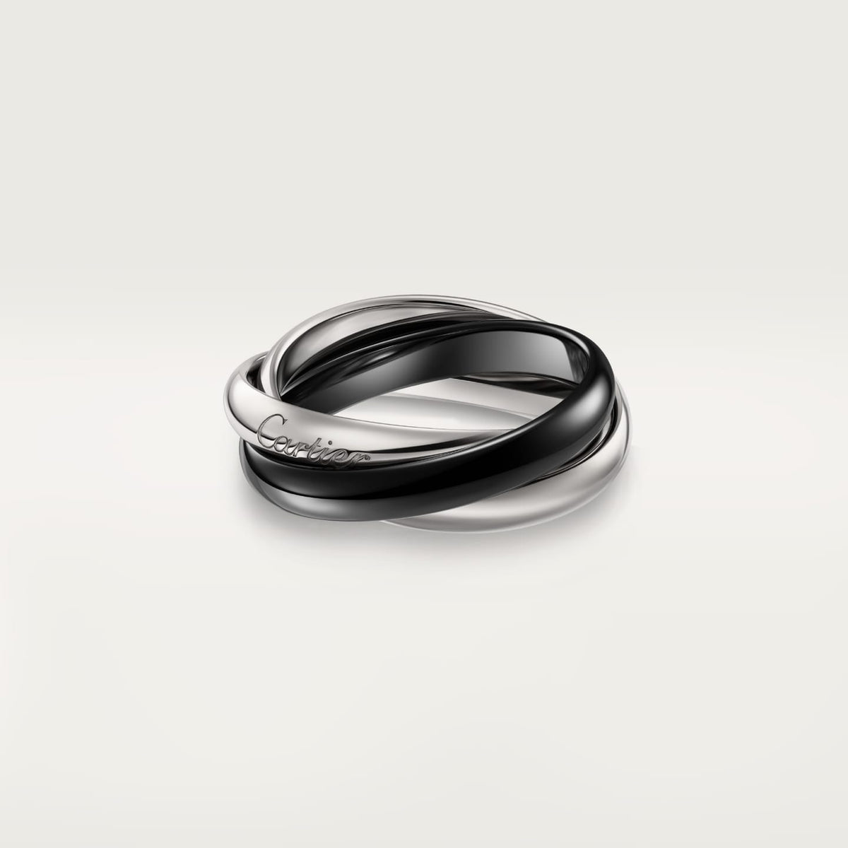 [OrnoraJewelry]TRINITY 3.2MM RING BLACK CERAMIC