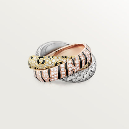 [OrnoraJewelry]TRINITY  RING LEOPARD PRINT