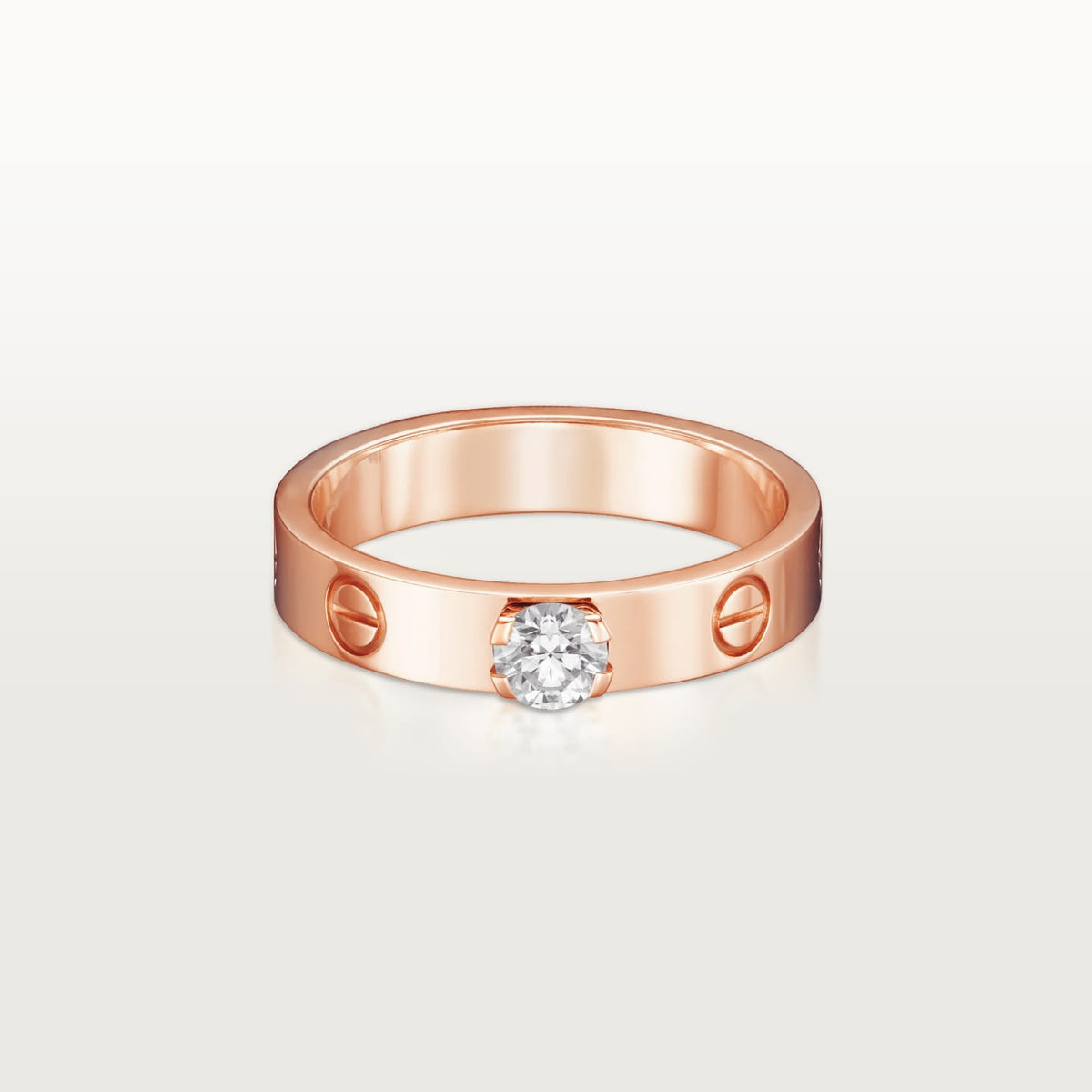 [OrnoraJewelry]LOVE RING 3.6MM 1 BIG DIAMOND