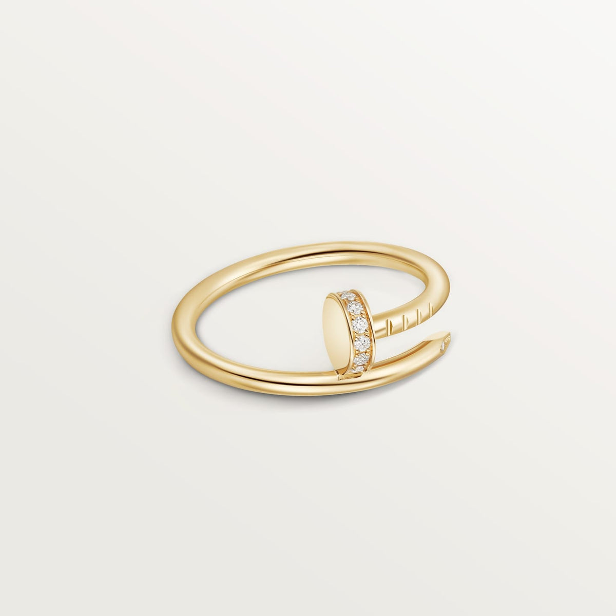 [OrnoraJewelry]JUSTE 1.8MM HALF DIAMOND RING