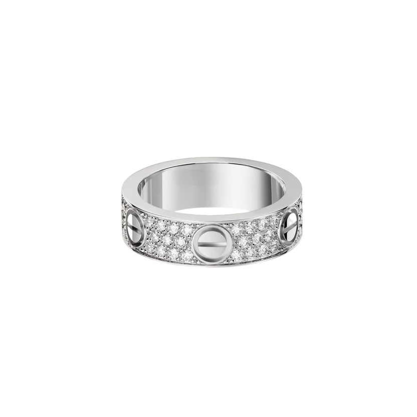[OrnoraJewelry]LOVE RING 5.5MM DIAMONDS PAVED