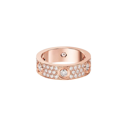 [OrnoraJewelry]LOVE 5.5MM FULL-PAVE 6-DIAMOND RING
