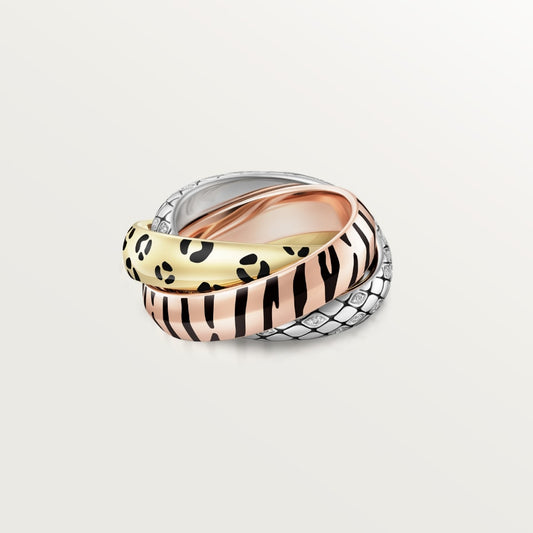 [OrnoraJewelry]TRINITY  RING LEOPARD PRINT