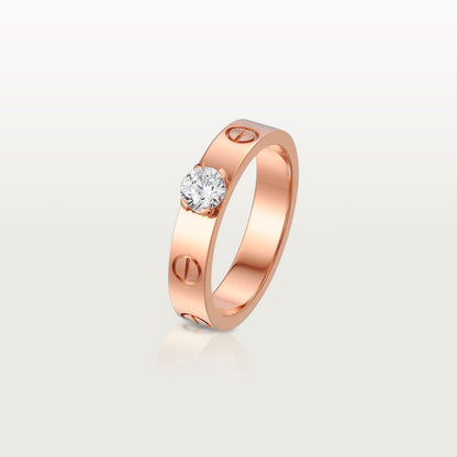 [OrnoraJewelry]LOVE RING 3.6MM 1 BIG DIAMOND