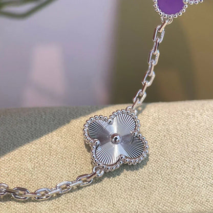 [OrnoraJewelry] CLOVER 5 MOTIF VIOLET BRACELET COLLECTION