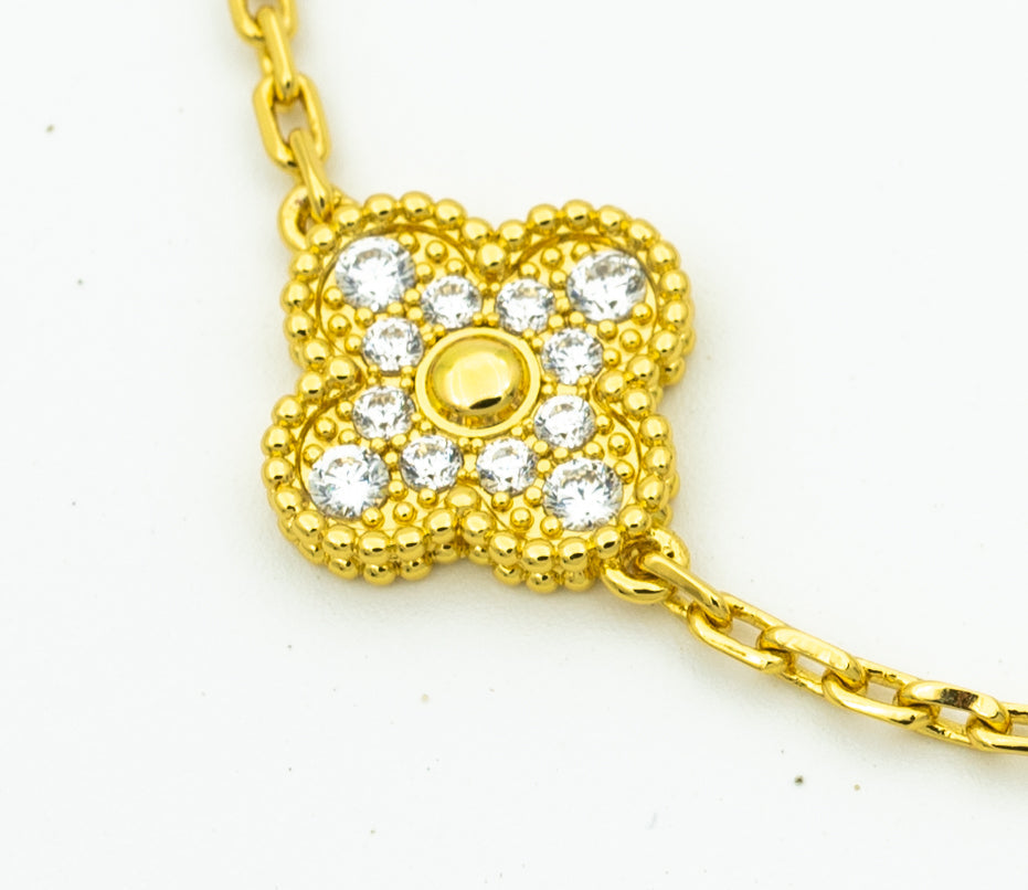 [OrnoraJewelry] CLOVER 5 MOTIF LASER BRACELET COLLECTION
