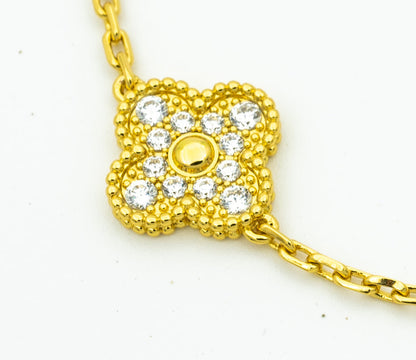 [OrnoraJewelry] CLOVER 5 MOTIF LASER BRACELET COLLECTION