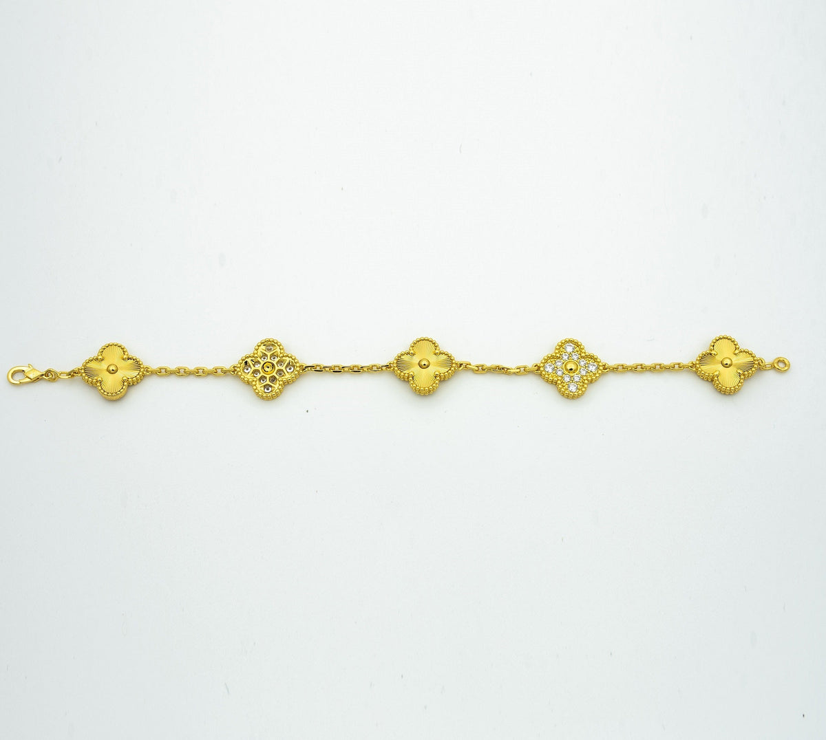 [OrnoraJewelry] CLOVER 5 MOTIF LASER BRACELET COLLECTION