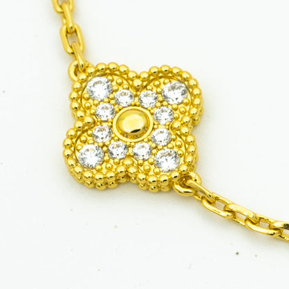 [OrnoraJewelry] CLOVER 5 MOTIF LASER BRACELET COLLECTION
