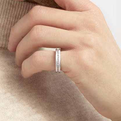 [OrnoraJewelry]ZERO 1 ONE-BAND PAVED DIAMONDS ON THE SPIRAL RING