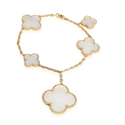 [OrnoraJewelry]MAGIC CLOVER MOP GOLD BRACELET 5 MOTIFS