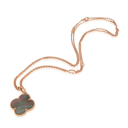 [OrnoraJewelry]CLOVER 25MM GOLD DARK MOP BIG CLOVER NECKLACE
