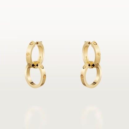 [OrnoraJewelry]LOVE 3.3MM DANGLE EARRINGS