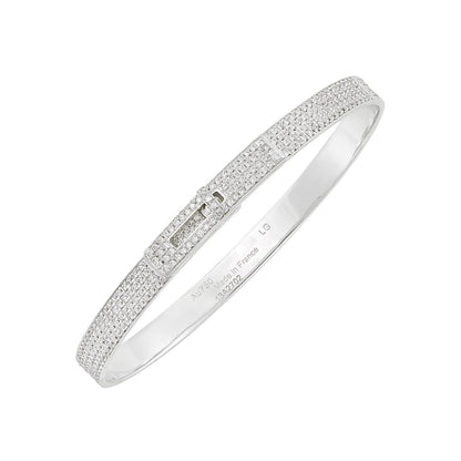 [OrnoraJewelry]HM KELLY BRACELET IN SILVER AND FULL PAVE DIAMOND