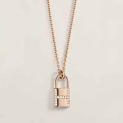 [OrnoraJewelry]HM ADVANCED NICHE LOCK HEAD NECKLACE DIAMONDS