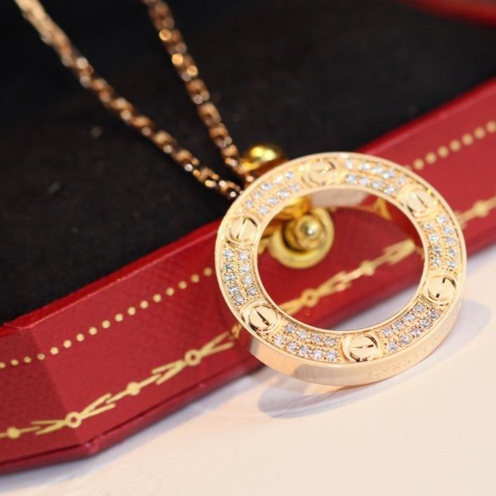 [OrnoraJewelry]LOVE NECKLACE ADJUSTABLE ROSE GOLD