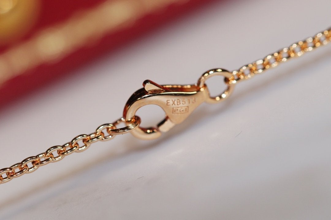 [OrnoraJewelry]LOVE NECKLACE PINK GOLD AND SILVER