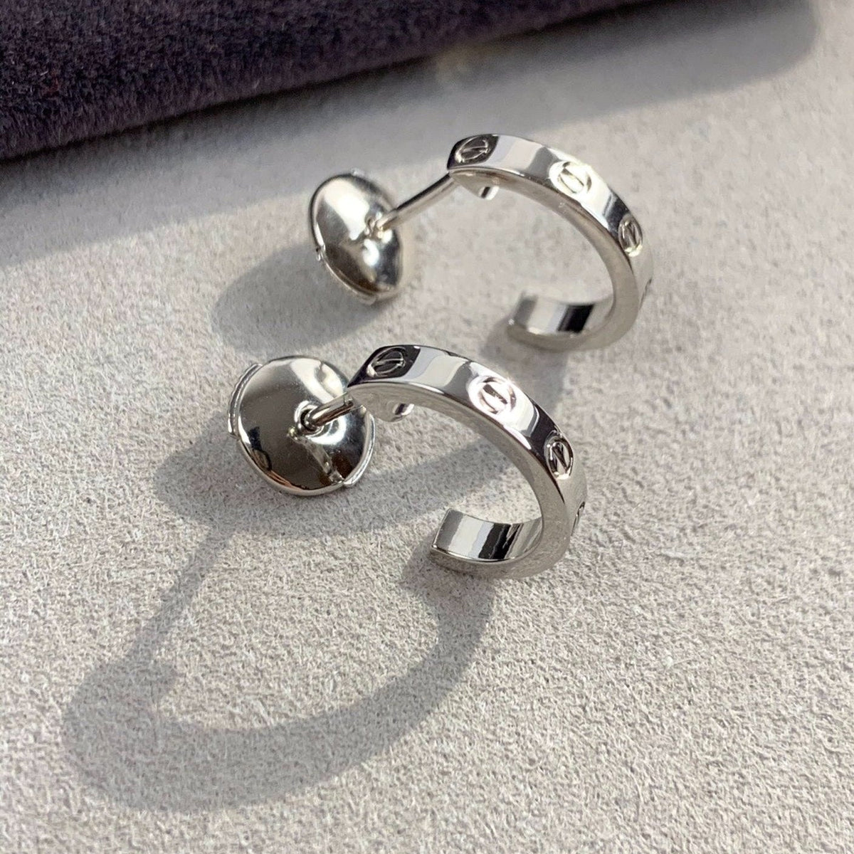 [OrnoraJewelry]LOVE EARRINGS 2.65MM SILVER